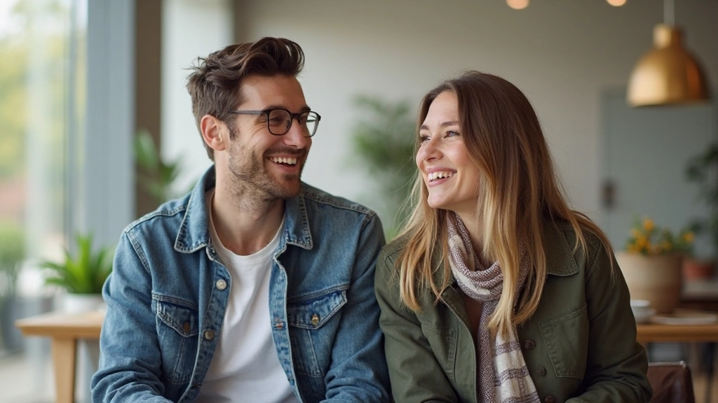 Twee jonge volwassenen oefenen Nederlands spreken in gezellige omgeving, taaluitwisseling moment